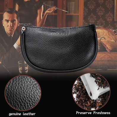 Firedog Tobacco Pipe Accessories Genuine Leather Tobacco Pouch
