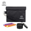 FIREDOG Smoking Smell Proof Bag Kit Carbon Lined Tobacco Odor Pouch for Herb, Aluminum Alloy Herb Grinder, 3x Doob Tube