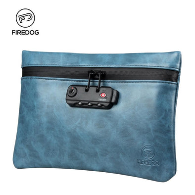 Smoking Smell Proof Bag PU Leather Tobacco Pouch with Lock for Herb Odor Proof Stash Container Case Storage